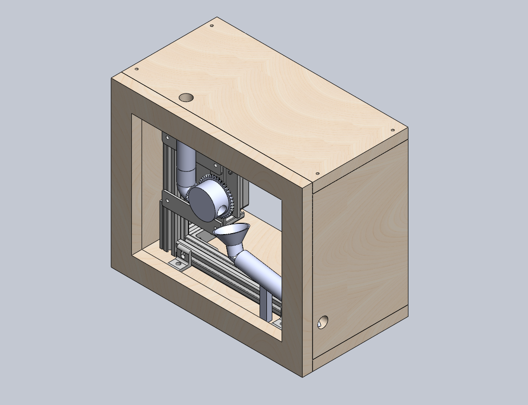 Pill dispenser mechanical assembly